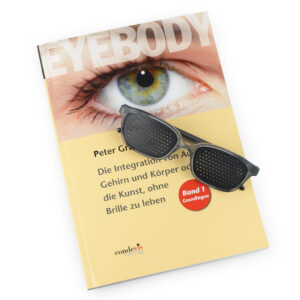 Special Bundle: Book 1 (german) + Pinhole Glasses (grey frame)