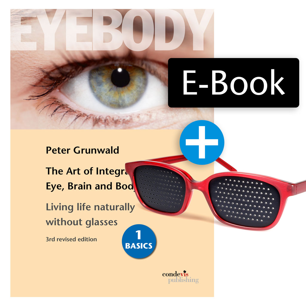 Special Bundle: eBook (english) + Pinhole Glasses (red frame)